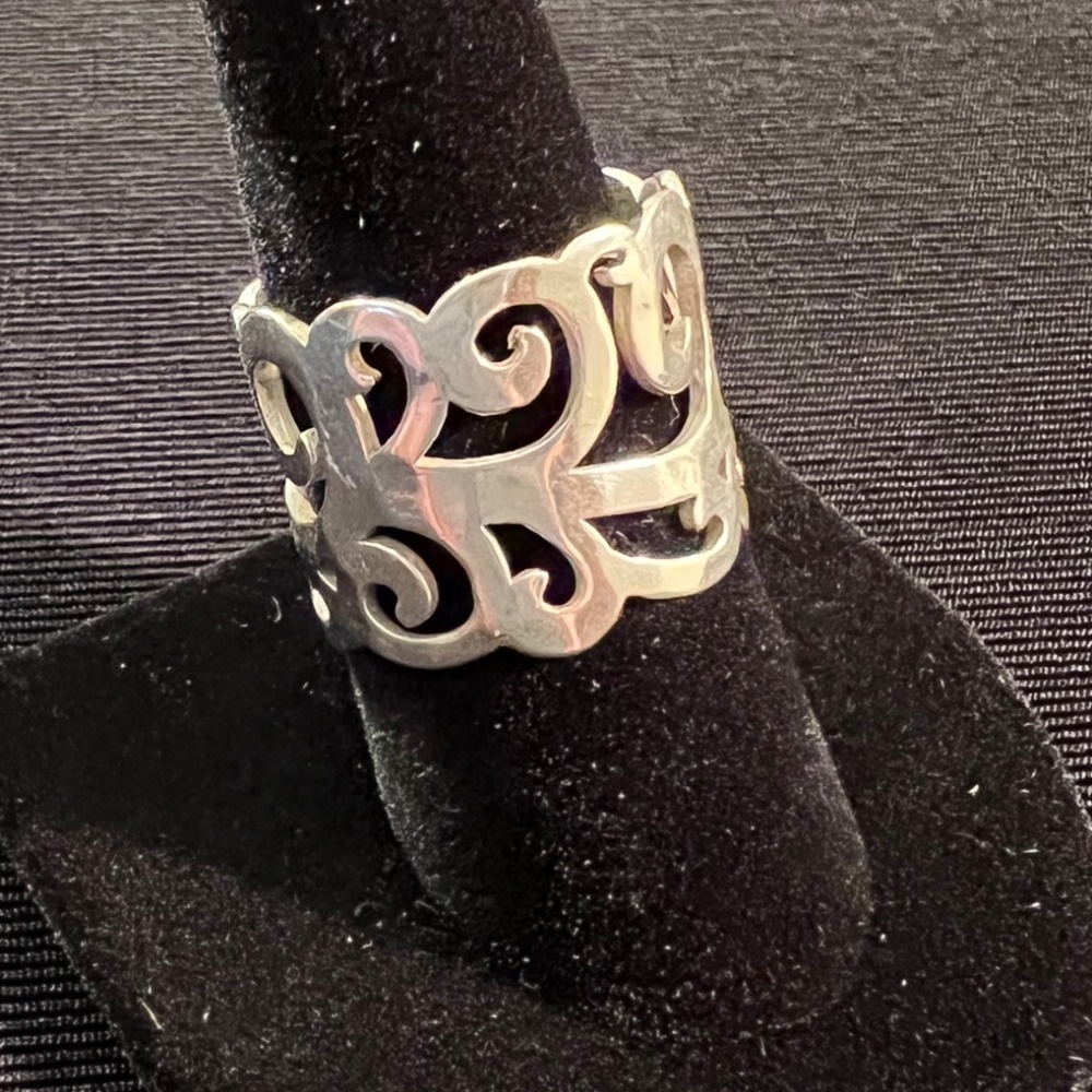 Silpada silver scroll ring - size 8